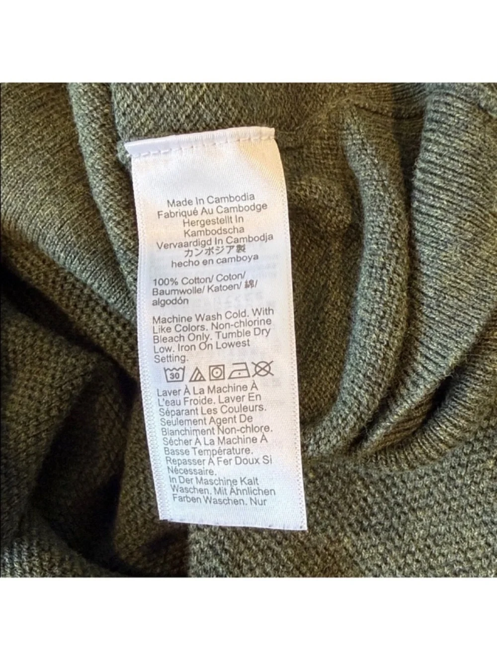 Like New J. Crew Men's Crewneck Sweater- Green, Size Large